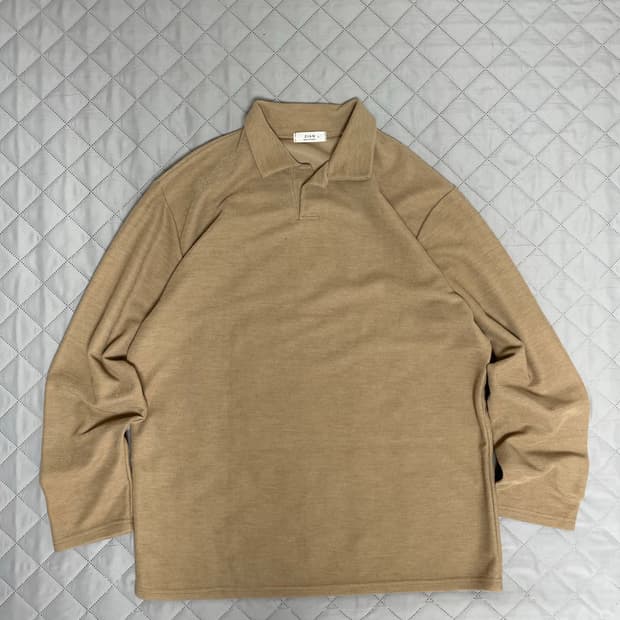 빈티지 카라 니트 긴팔 티셔츠