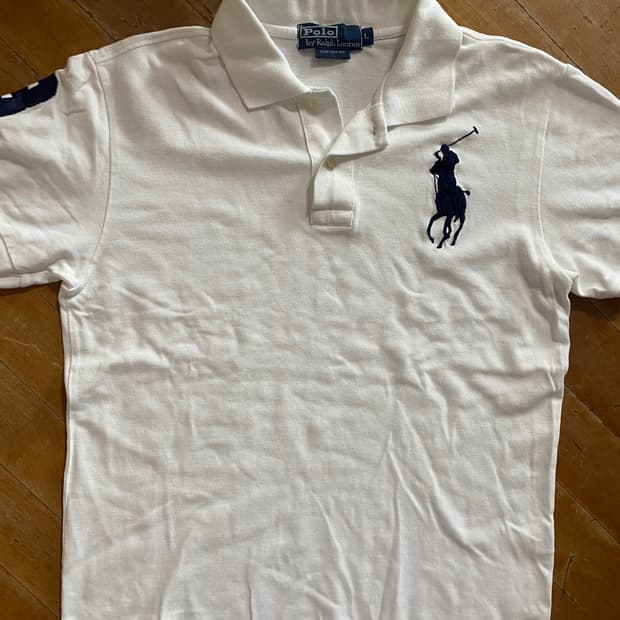 (미착용) 폴로 랄프로렌 카라티 화이트 (100)