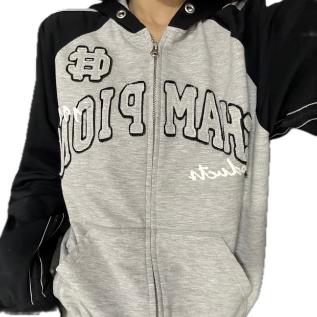 핏 진짜 예쁨) 챔피온 나그랑 후드집업 빅로고 올드스쿨 