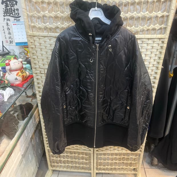 48/100 정품 솔리드옴므 레이어드후드 마윈 자켓 내피 팝니다