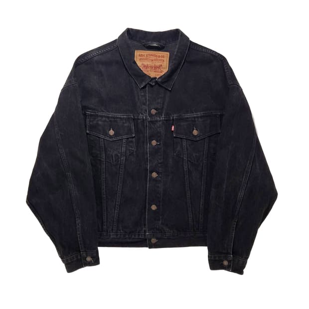 Levi's Black Denim Jacket 90s
