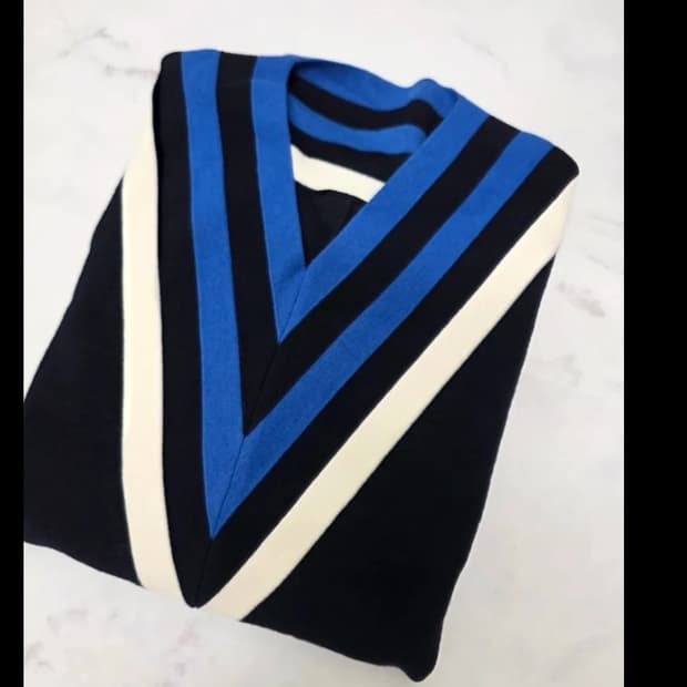 한섬 시스템 SYSTEM 브이넥 니트 티셔츠 100 FW2020