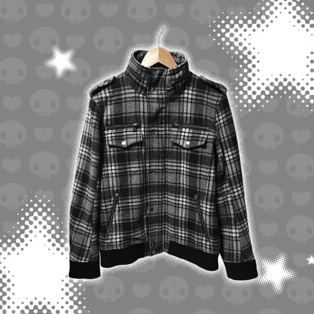 펑크y2k갸루 외투 자켓 