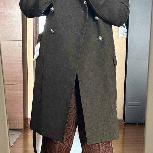 발망 밀리터리 코트