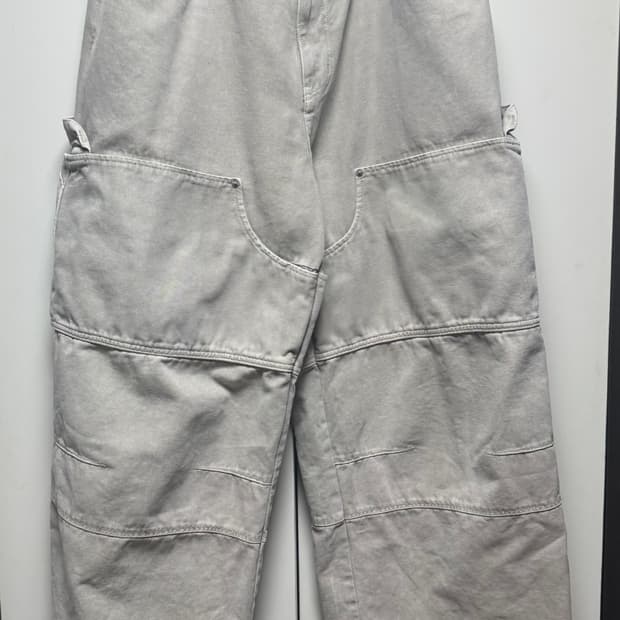 1)논노드 더블니 커버 팬츠 베이지