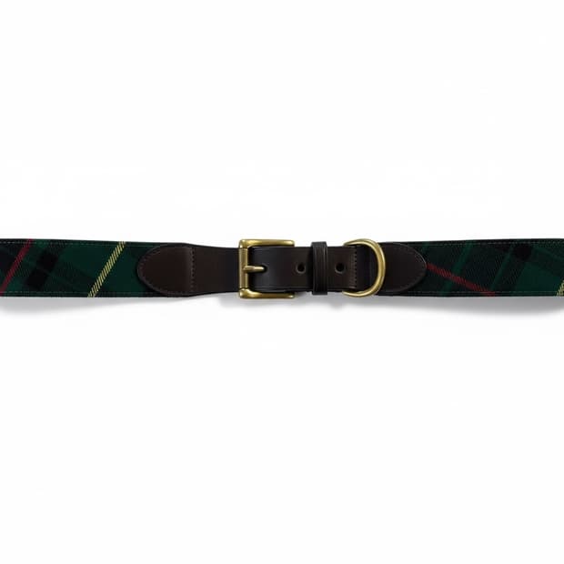 폴로 랄프로렌 블랙와치 체크 벨트