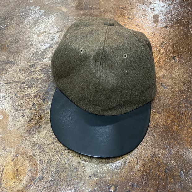 키지마타카유키 울/가죽 캡