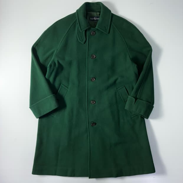 Polo  폴로 랄프로렌 울 그린 발마칸 코트 