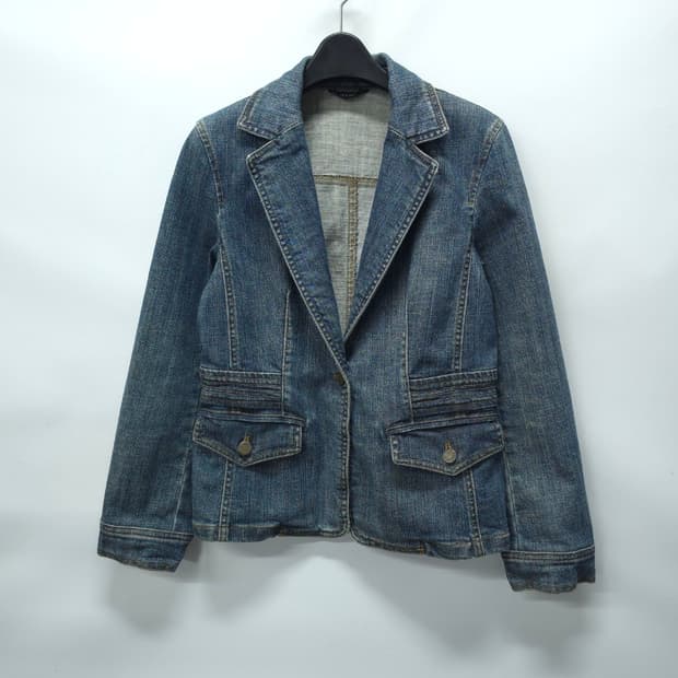 핏 예쁜 쉬즈미스 스판 데님 블레이저 레트로 자켓(55)