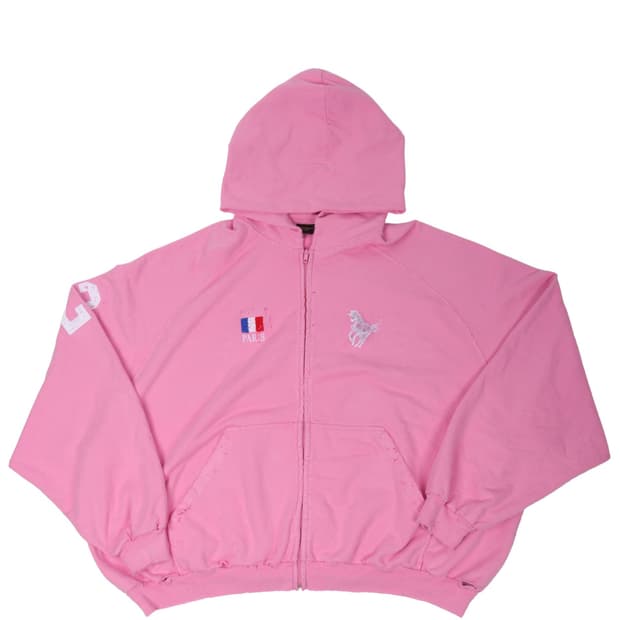 Balenciaga pink 폴로 후드집업 1 size