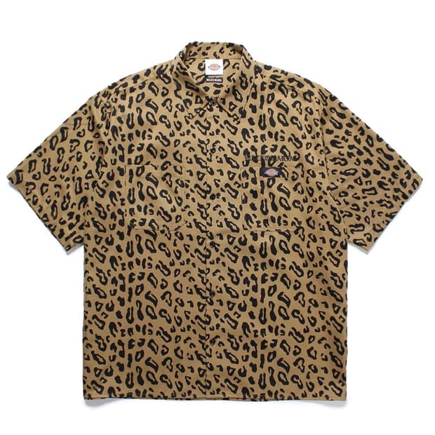 [M-XL] 와코마리아 x 디키즈 워크 셔츠 레오파드 (Type-2)