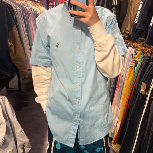 [IM]   Polo 폴로 반팔 셔츠 블루