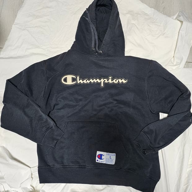올드스쿨 챔피온 자수로고 후드티 후드티셔츠 L