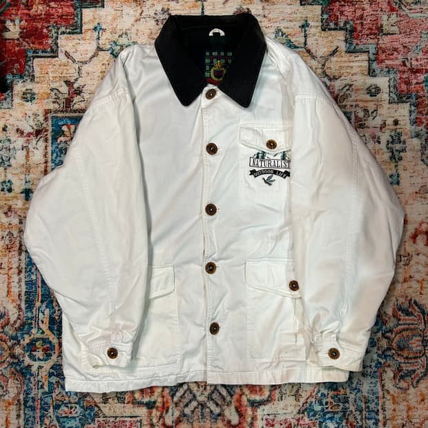 [L] 일본 빈티지 자수 패치 헌팅자켓