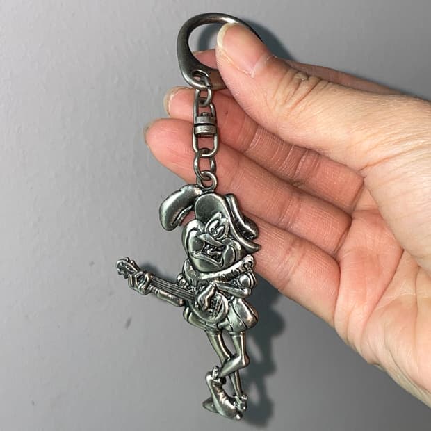 [중고] 기타치는 개구리 엔틱 빈티지 키링