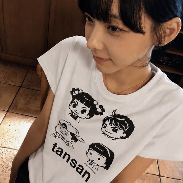 탄산마그네슘 안녕자두야X탄산 프렌즈 픽셀 티셔츠