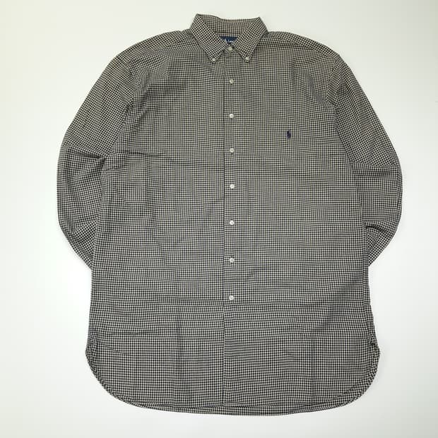 CL251 LT 폴로 90s 코튼 모노 마이크로체크 셔츠 남방