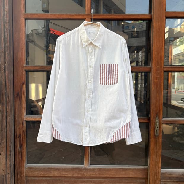 VISVIM STRIPE POCKET SHIRT