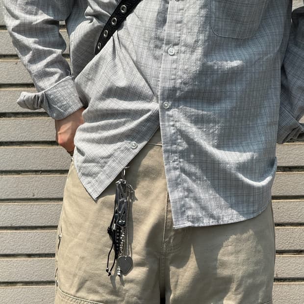 봄 신상❤️OSKR guitar pick chain keyring