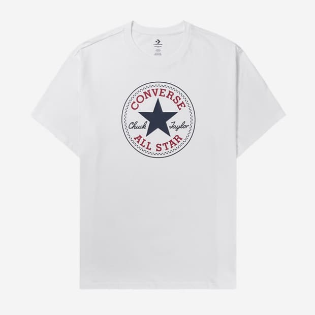 [새상품] 컨버스 반팔 화이트 XS