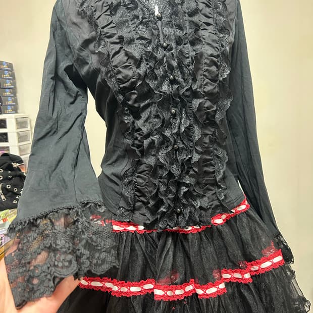 바디라인 bodyline 고스펑크고스로리고딕 튜튜 스커트
