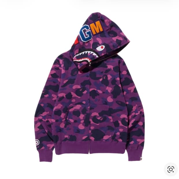 베이프 샤크 후드 집업 bape hood zip up