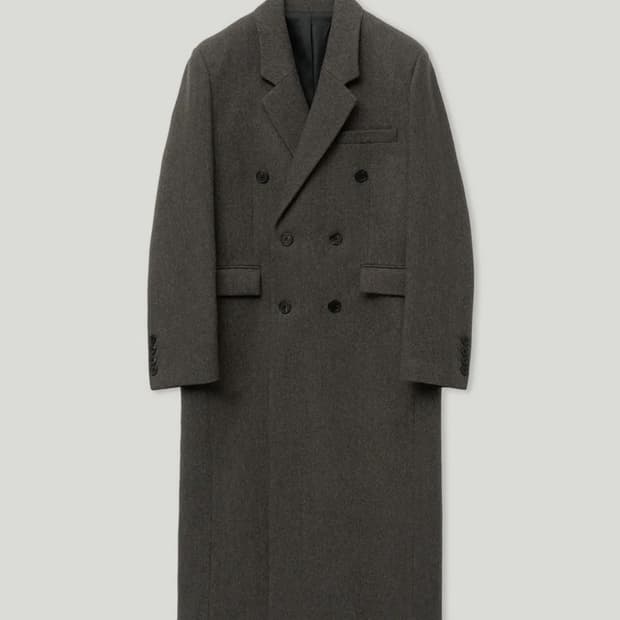 46 / 엘무드 그레이웨일 더블코트 카키 새제품