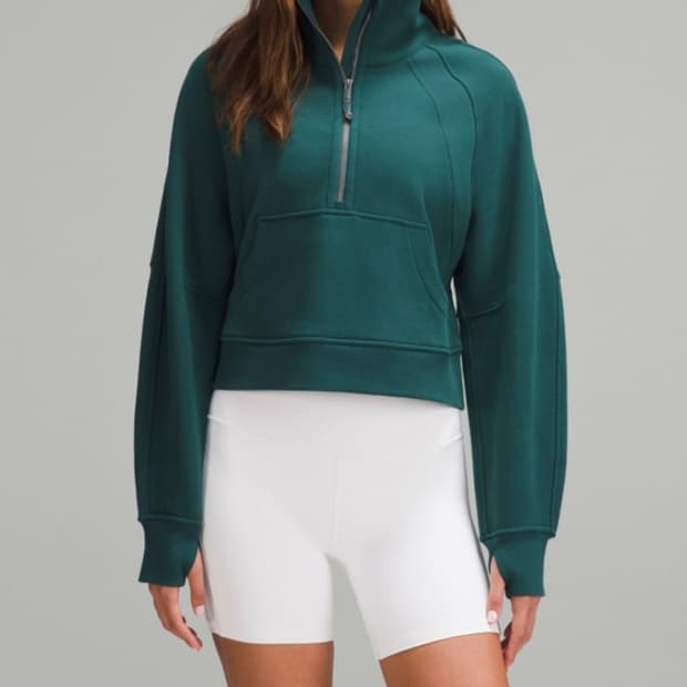 (새상품) 룰루레몬 스쿠바 오버사이즈 퍼넬넥 하프집업