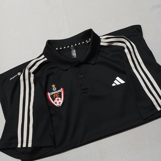 김해FC 아디다스 카라 반팔 져지 축구 k리그 유니폼