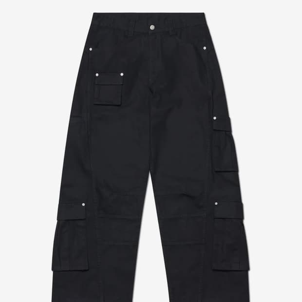 교환 (9P CARGO PANTS - WASHED BLACK)