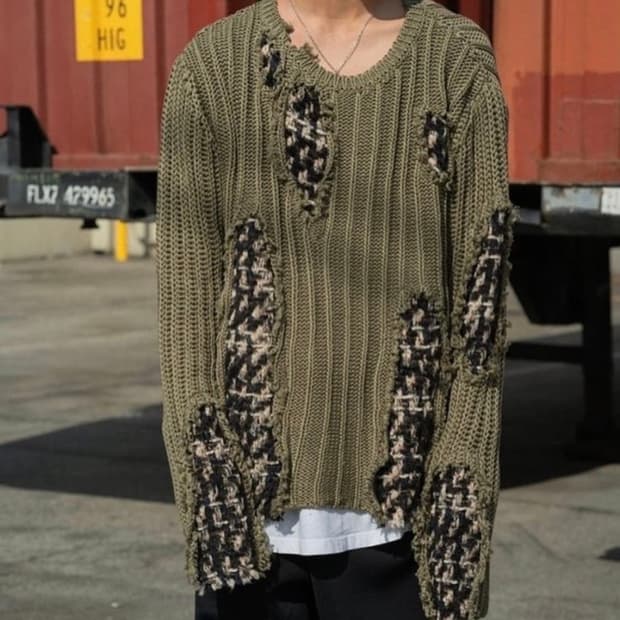 Faith connexion 페이스 커넥션 트위드 니트