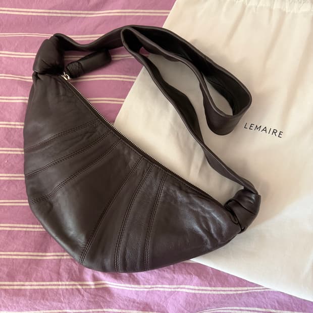 르메르 크루아상 백 스몰 양가죽 다크초코 