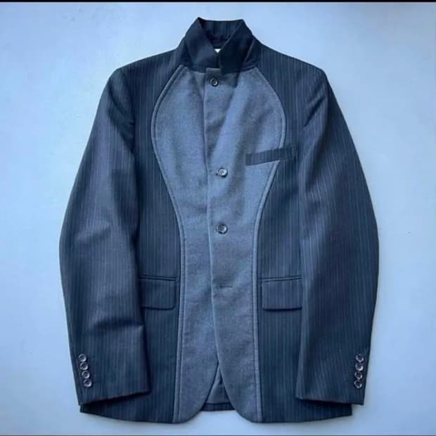 꼼데가르송 옴므 듀스 체스트 커브 패널 자켓