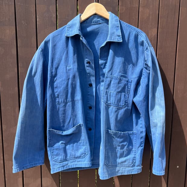 70s Vintage French Chore Work Jacket