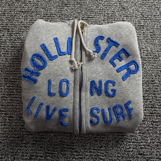 홀리스터 y2k 빈티지 빅로고 후드 집업 1455