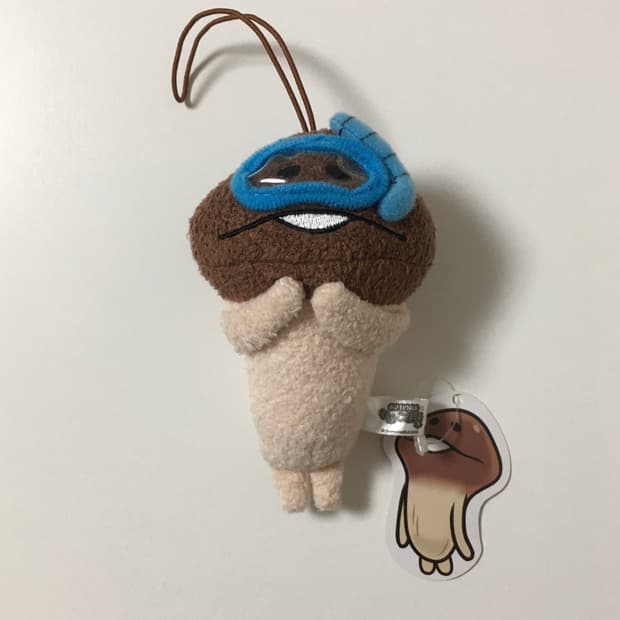 일본 정품 나메코 고글 키링 스트랩