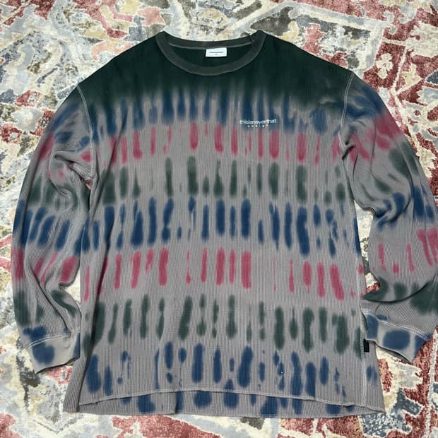 디스이즈네버댓 타이다이 와플 니트 롱슬리브