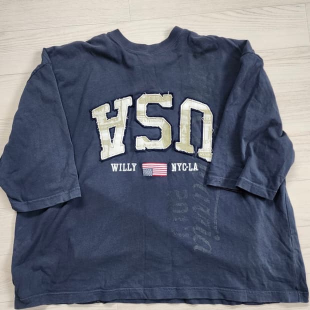 [M] 윌리 차바리아 버팔로 USA 티셔츠 네이비