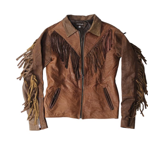 1990s USA DANIER 웨스턴 레더 자켓