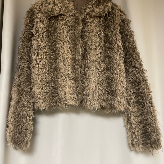 빈티지 페이크믹스퍼자켓 브라운