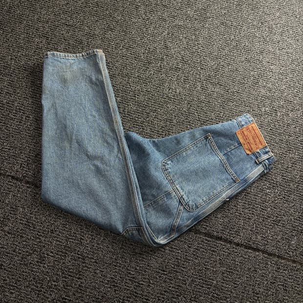 아웃스탠딩 아메카지 카펜터 루즈핏 데님 팬츠 4073