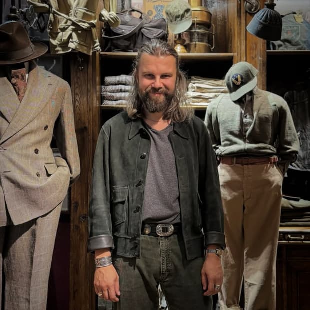 RRL 뉴스보이 스웨이드 가죽자켓