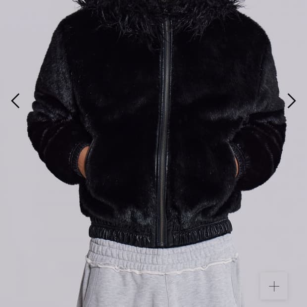 Jaded london Raven Faux Fur Jacket 퍼자켓