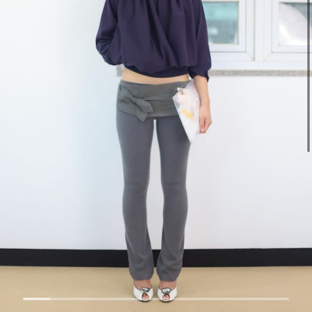 키야기 Half Apron Leggings - grey