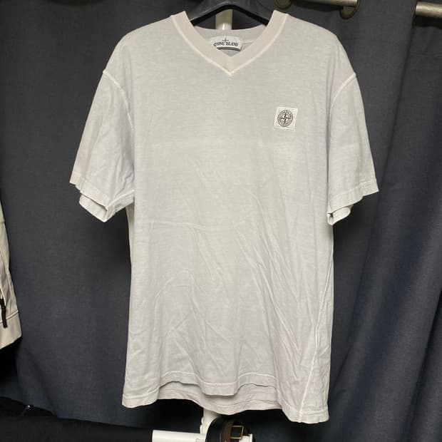 스톤 아일랜드 브이넥 반팔 L