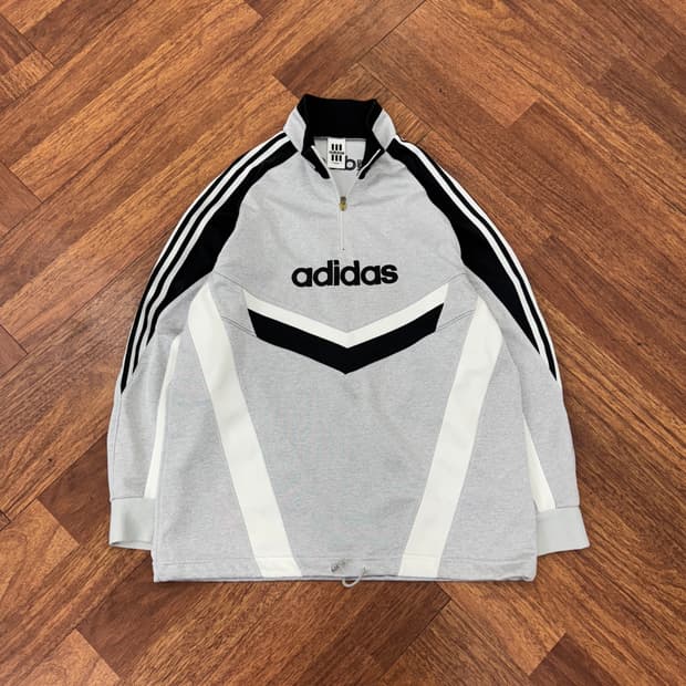 L 아디다스 올드스쿨 90s 반집업 트레이닝 트랙탑 져지 