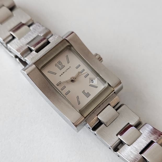빈티지 해밀턴 메탈 쿼츠 여성시계