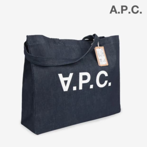 A.P.C. 아페쎄 다니엘라 데님 인디고 토트백 에코백