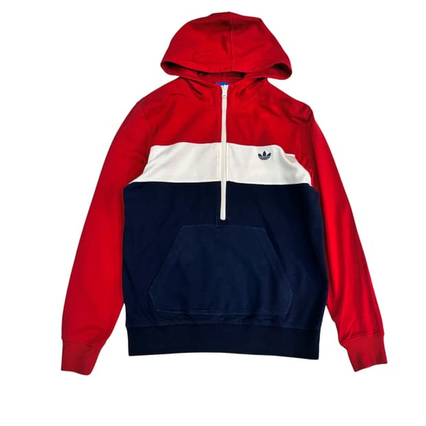 아디다스 하프집업 후드티