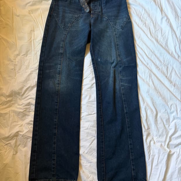 에드워드커밍 중청 데님 팬츠